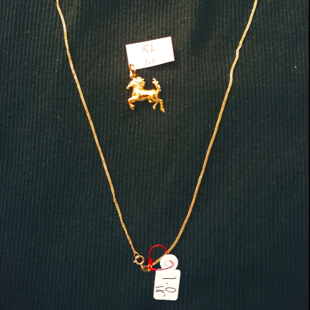 18k gold necklace
